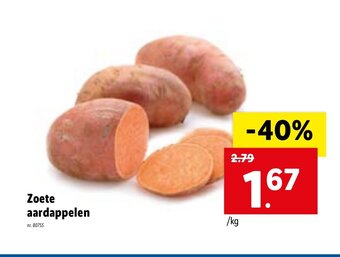 Lidl Zoete aardappelen aanbieding