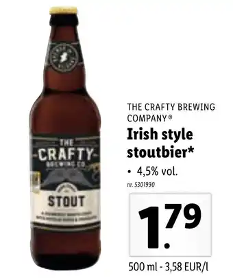 Lidl Irish style stoutbier 500ml aanbieding