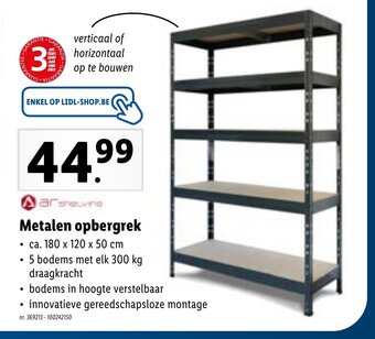 Lidl Metalen opbergrek aanbieding