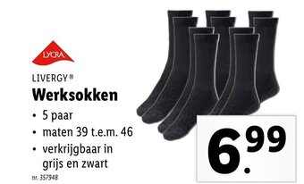 Lidl Werksokken aanbieding