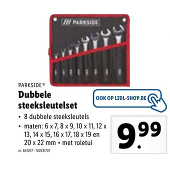 Lidl Dubbele steeksleutelset aanbieding