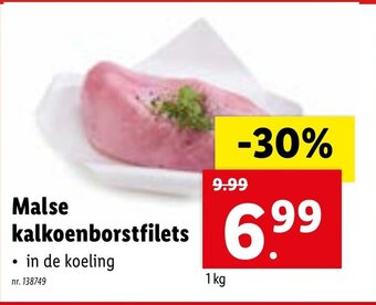 Lidl Malse kalkoenborstfilets 1kg aanbieding
