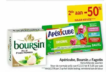 Intermarché Apericube, boursin fagotin aanbieding