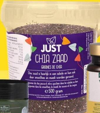 Holland & Barrett Just Chia Zaad 500gram 3 x 500gram aanbieding