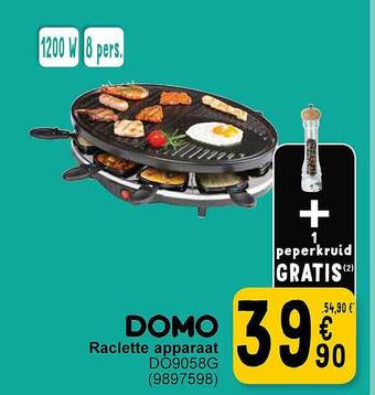 Cora Domo raclette apparaat aanbieding