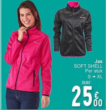 Cora Jas soft shell aanbieding