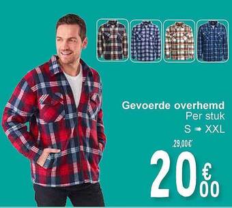 Cora Gevoerde overhemd aanbieding
