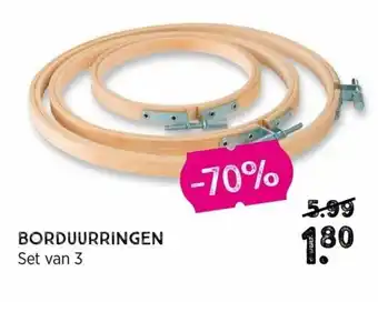 Xenos Borduurringen Set van 3 aanbieding