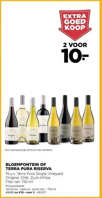 Jumbo Bloemfontein of terra pura riserva aanbieding