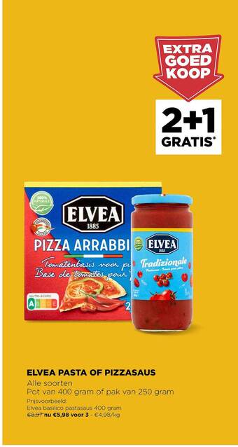 Elvea pasta of pizzasaus