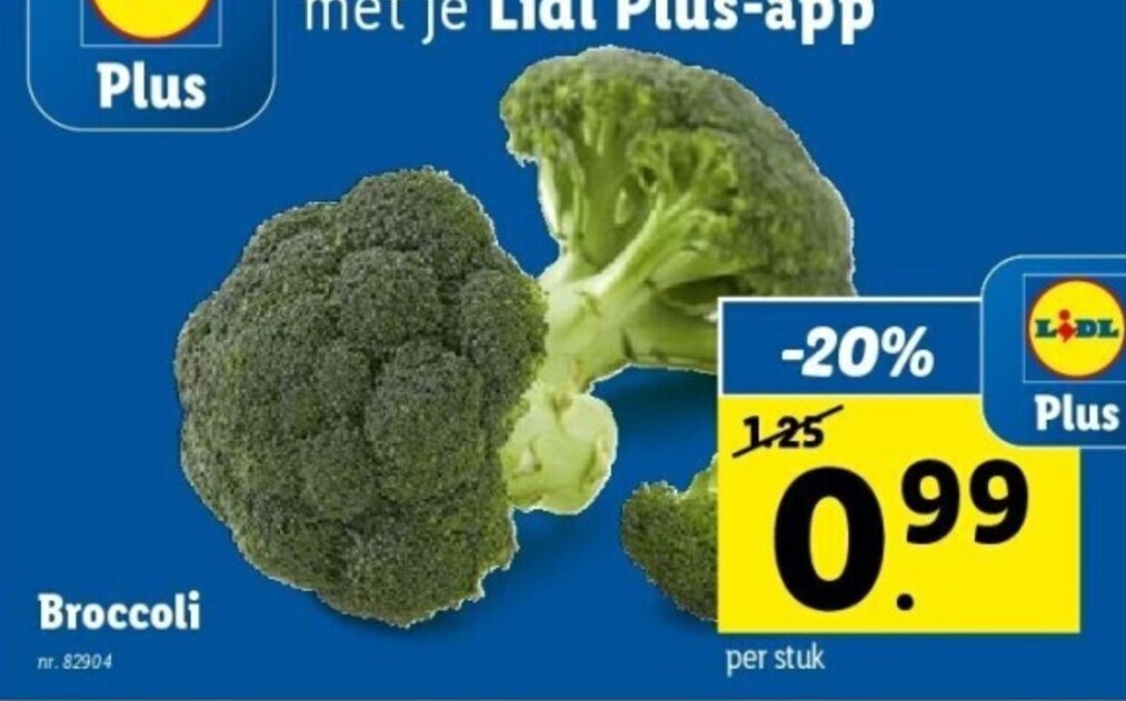 Broccoli promotie bij Lidl