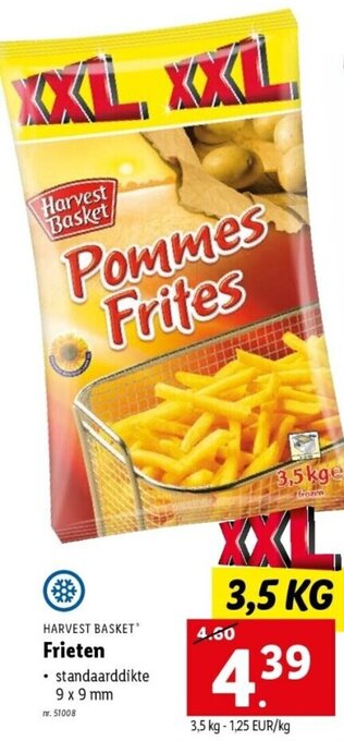Lidl Harvest basket frieten aanbieding