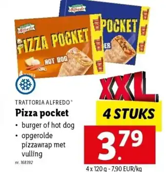 Lidl Pizza pocket 4 x 120g aanbieding
