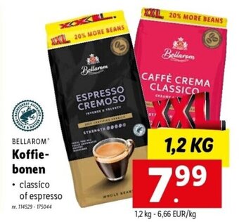 Lidl Bellarom koffie-bonen aanbieding