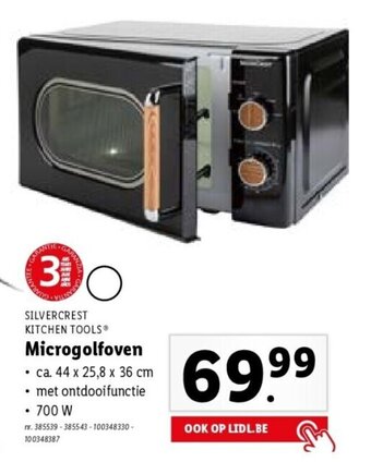 Lidl Silvercrest kitchen tools microgolfoven aanbieding