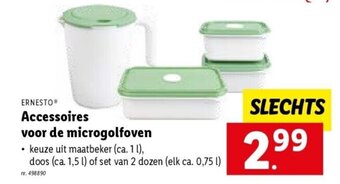 Lidl Ernesto accessoires voor de microgolfoven aanbieding