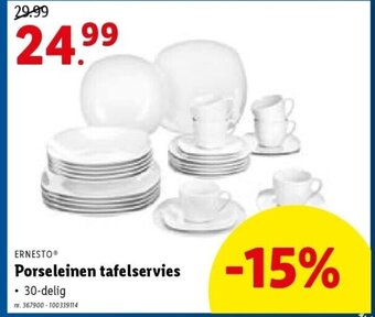Lidl Ernesto porseleinen tafelservies aanbieding