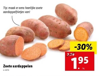 Lidl Zoete aardappelen aanbieding