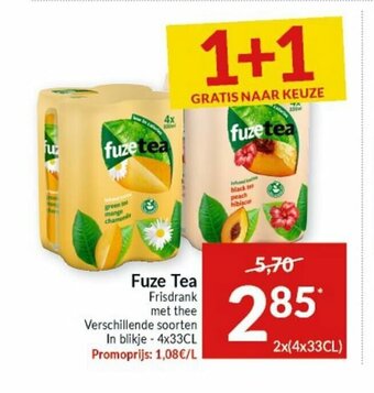 Intermarché Fuze tea aanbieding