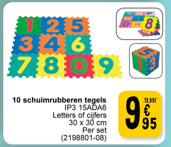 Cora 10 schuimrubberen tegels aanbieding