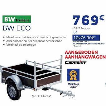 Auto5 Bw eco aanbieding