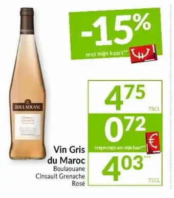 Intermarché Vin gris du maroc aanbieding