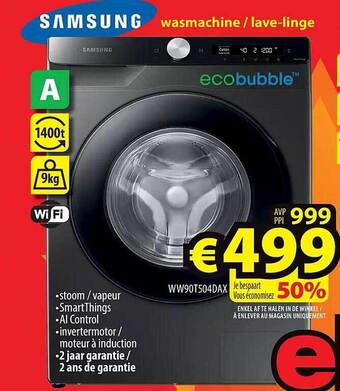 ElectroStock Samsung wasmachine aanbieding