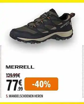 Intersport Merrell wandelschoenen heren aanbieding