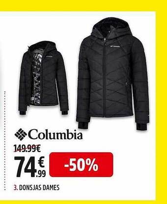 Intersport Columbia donsjas dames aanbieding
