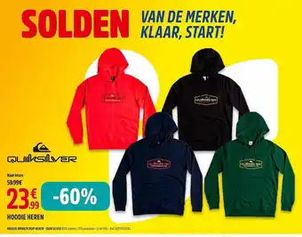 Intersport Quiksilver hoodie heren aanbieding