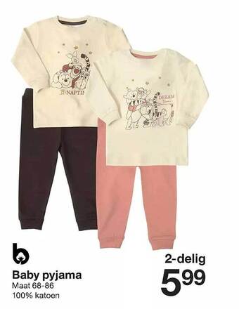 Zeeman Baby pyjama aanbieding