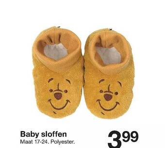 Zeeman Baby sloffen aanbieding
