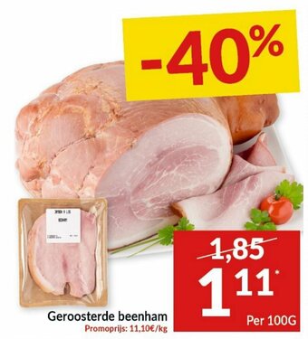 Intermarché Geroosterde beenham 100g aanbieding