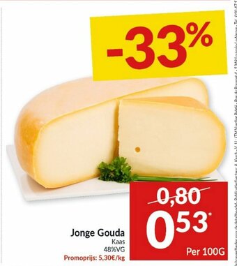 Intermarché Jonge gouda 100g aanbieding