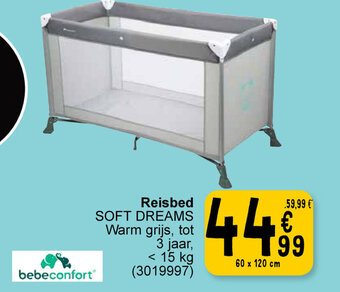 Cora Reisbed soft dreams aanbieding