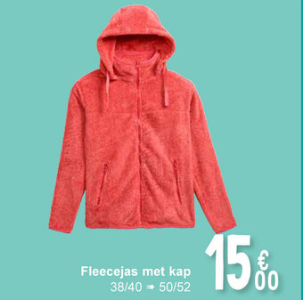 Cora Fleecejas met kap aanbieding