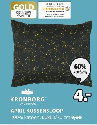 Jysk April kussensloop aanbieding