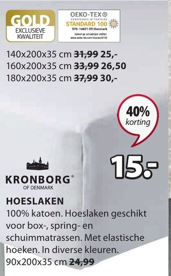 Jysk Hoeslaken aanbieding