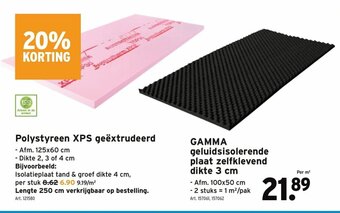 Polystyreen XPS geëxtrudeerd