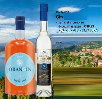 Gin met aroma van bloedsinaasappel