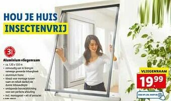 Lidl Aluminium vliegenraam aanbieding