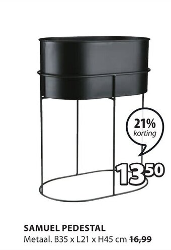 Jysk Samuel Pedestal B35 x L21 x H45cm aanbieding