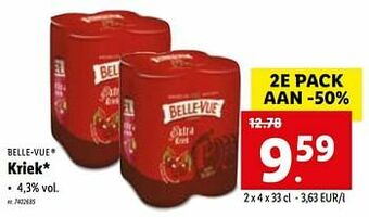 Lidl Belle-vue kriek aanbieding