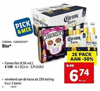Lidl Bier corona fles aanbieding