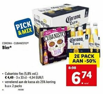 Lidl Bier cubanisto fles aanbieding
