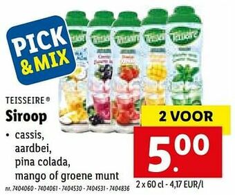 Lidl Siroop aanbieding