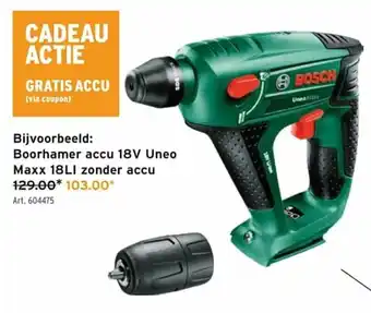 GAMMA Boorhamer accu 18V Uneo Maxx 18LI zonder accu aanbieding