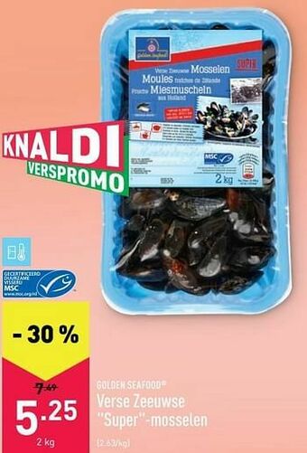 ALDI Verse zeeuwse super -mosselen aanbieding