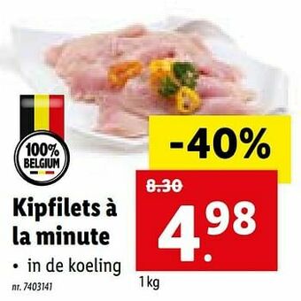 Kipfilets à la minute
