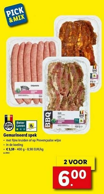 Gemarineerd spek